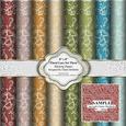 8" x 8" Floral Lace Pretty Flowers Set Three Backing Papers