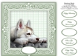 Handsome Husky - 8 x 8 Card Topper