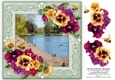 The Mere, Ellesmere, Shropshire 8 x 8 Decoupage Card Topper