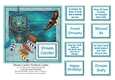 Dream Catcher Northern Lights Native American - 6 x 6 Card Topper & Sentiments