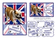 English Bulldog - Union Jack - Outer My Way! Card Toppers