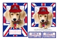 London Puppy Dog & Union Jack Flag - Card Toppers & Greetings
