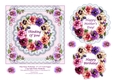 Pink Pansy & Lace Perfection - 6 x 6 Decoupage Topper