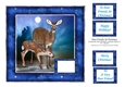 Deer Friends At Christmas - Square Card Topper With Assorted Greetings