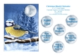Christmas Bluetit Chickadee - 5 x 7 Card Topper & Assorted Greetings