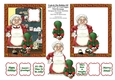 Cook & Holiday Elf - 4.5 x 5.5 A2 Size Decoupage Card Topper For USA, Canada etc. - PU 300 DPI