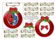 Christmas Bauble Red Cardinal - To Fit A 4.25 x 5.5 Card Or Larger - PU 300 DPI