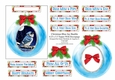 Christmas Bauble Blue Jay - To Fit A 4.25 x 5.5 Card Or Larger - PU 300 DPI