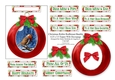 Christmas Bauble Robin Redbreast - To Fit A 4.25 x 5.5 Card Or Larger - PU 300 DPI