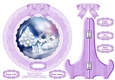 Christmas Holidays, Yule Or Winter Solstice Plate Card, Plate Stand And Assorted Greetings