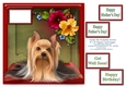Yorkie The Yorkshire Terrier - Square Card Topper & Assorted Greetings
