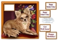 Chihuahua Puppy Dog - Square Card Topper & Assorted Greetings