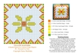 Pretty Floral Daffodil Beaded Fridge Magnet Pattern With Big Coloured Chart And Instructions