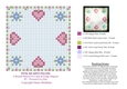 Pretty Pink Hearts Beaded Frame or Fridge Magnet Pattern With Big Coloured Chart And Instructions