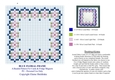 Pretty Blue & Pink Floral Beaded Frame or Fridge Magnet Pattern With Chart And Instructions