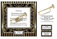 All That Jazz Trumpet Music Sheet - 8 x 8 Card Topper - PU 300dpi