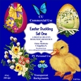 Easter Duckling - Set One - CU Designer Resource For Commercial Use, Personal Use, Card Making, Scrapbooking etc. - Full Size - PNG