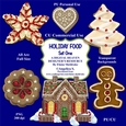 Holiday Foods - Set One - CU Designer Resource For Commercial Use, Personal Use, Card Making, Scrapbooking etc. - Full Size - PNG