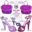 Bags & Shoes - Set One - CU Designer Resource For Commercial Use, Personal Use, Card Making, Scrapbooking etc. - Full Size - PNG