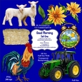 Good Morning On The Farm - Set One - CU Designer Resource For Commercial Use, Personal Use, Card Making, Scrapbooking etc. - Full Size - PNG