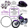 Motorbike Lady - Set One - Designer Resource - CU/PU - For Card Making, Scrapbooking - png- 300 dpi