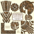 Art Deco Bronze - Set One - - CU Designer Resource For Commercial Use, Personal Use, Card Making, Scrapbooking etc. - Full Size - PNG