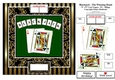 Blackjack - The Winning Hand - 8 x 8 Fun Card Topper With Decoupage - Male or Female