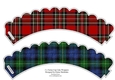 Scottish Tartan Plaid Cupcake Wrappers.