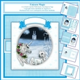 Unicorn Magic Blue - 6 x 6 Inch Card Kit With Name Tags, Insert, Envelope, Bookmark & Gift Tags