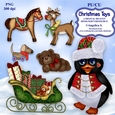 Christmas Toys A Designers Resource For CU/PU Ideal For Cards & Paper Crafts 300dpi PNG