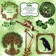Celtic Harp, Hare, Tree of Life, Raven, Shamrock, Celtic Knot CU Designer Resources For Paper Crafts