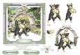 Victorian Cats Wedding or Anniversary 6x6 Topper With Decoupage PU 300 dpi