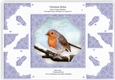 Christmas Robin Step By Step Decoupage Lace Corner Stacker Card Topper