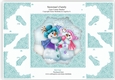 Snowmans Family Christmas Step By Step Decoupage Lace Corner Stacker Card Topper