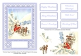 Victorian Stage Coach & Horses On Lace 7 x 5 Card Topper With Decoupage & Sentiments