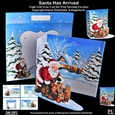 Santa Has Arrived Triple Fold Card Kit With Matching Envelope