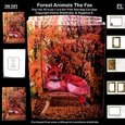Forest Animals The Fox - 3D Pop Out Concertina Scenic Box Card Kit With Matching Envelope