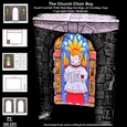 The Church Choir Boy 3D Pop Out Concertina Box Card Kit With Matching Envelope
