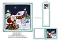 Santa Has Arrived 6 x 6 Card Topper Gift Card & Bookmark