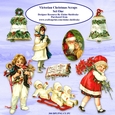 Victorian Children Christmas Scraps Set One For Cardmaking, Scrapbooking & Paper Crafts