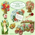 Victorian Flower Scraps Set One For Card Making & Scrapbooking PNG 300 DPI CU/PU