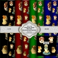 Victorian Dogs Set Two 12 x 12 Backing Papers For Card Making Scrapbooking & Papercrafts