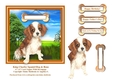 King Charles Spaniel Puppy Dog And Bone 6 x 6 Card Topper With Decoupage