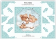 Winter Wedding Lace Corner Stacker Card Topper