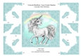 Unicorn Rainbow Lace Corner Stacker Card Topper