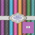12x12 Dragon Scales Set One Backing Papers
