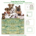 Puppy Dogs On The Wall - Cut & Fold 7 x 5 Card Kit