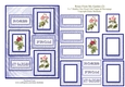 Roses From My Garden (2) 5 x 7 Stacking Card Topper With Decoupage