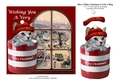 Silver Tabby Christmas Kitten Cat In A Mug