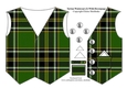 Tartan Waistcoat Or Vest (3) With Decoupage